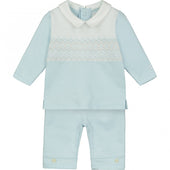 Emile et Rose Boys Elijah Zig Zag Embroidered Top and Trouser Set